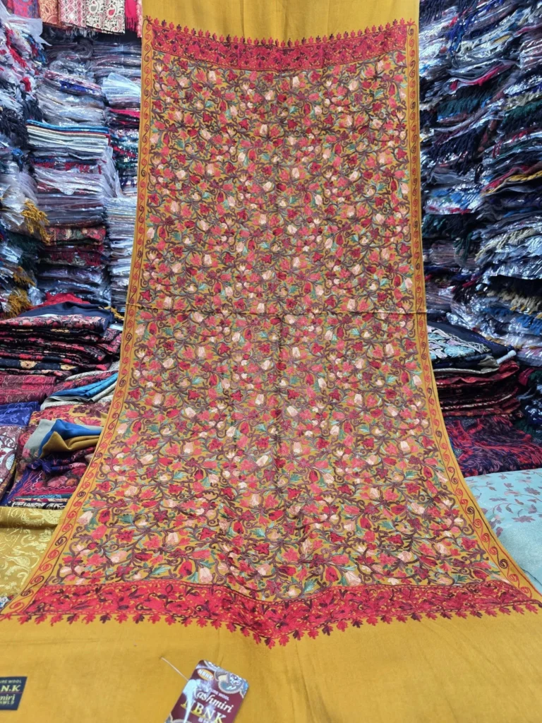 Mustard Yellow Kashmiri Shawl 311