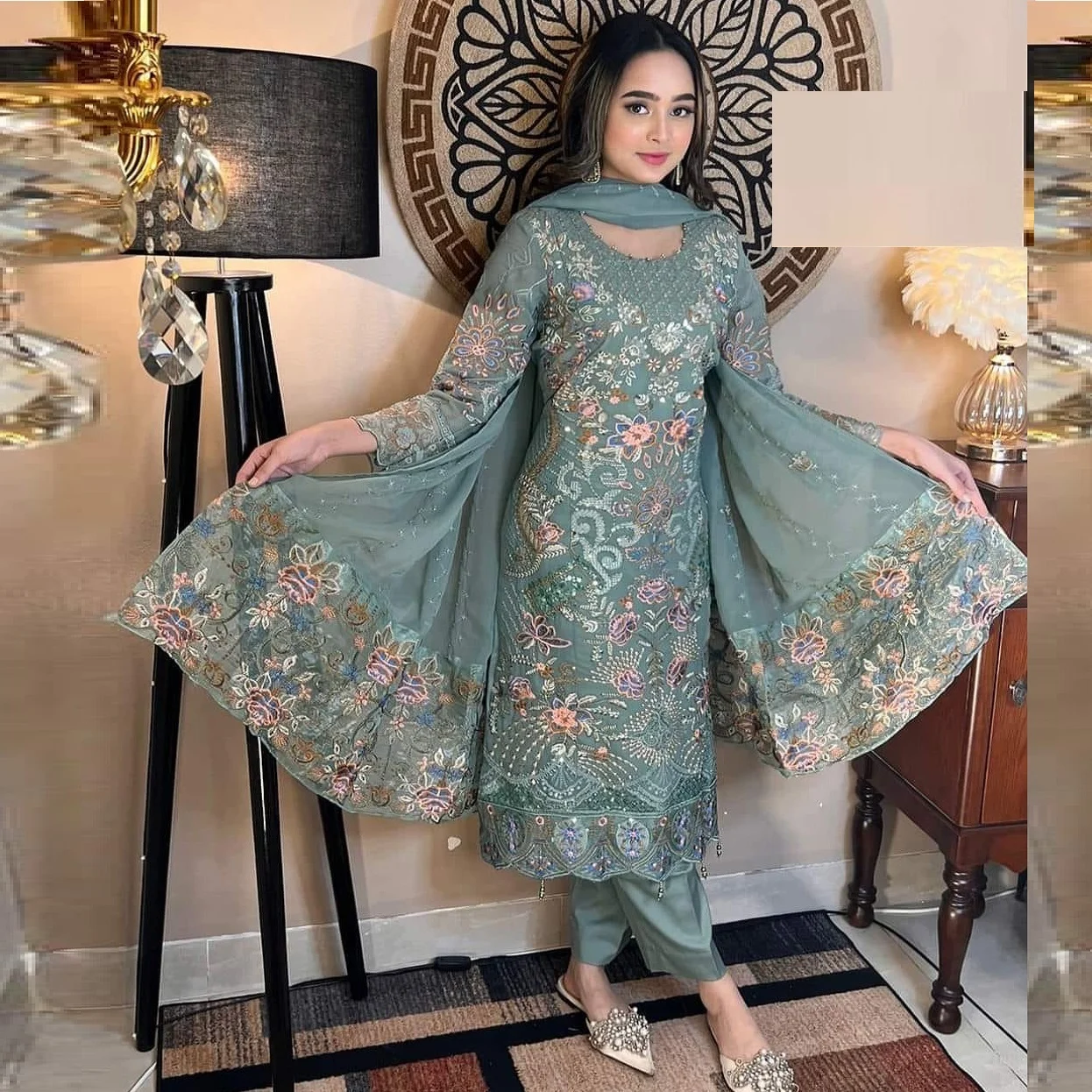 UN2992-2190 Premium Georgette Dress - Un2992 - Image 1