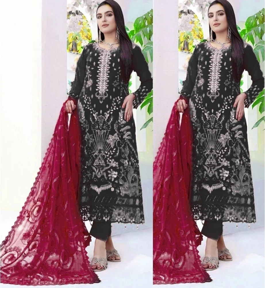 UN3266-2190 Premium Georgette Dress - Un3266 - Image 1