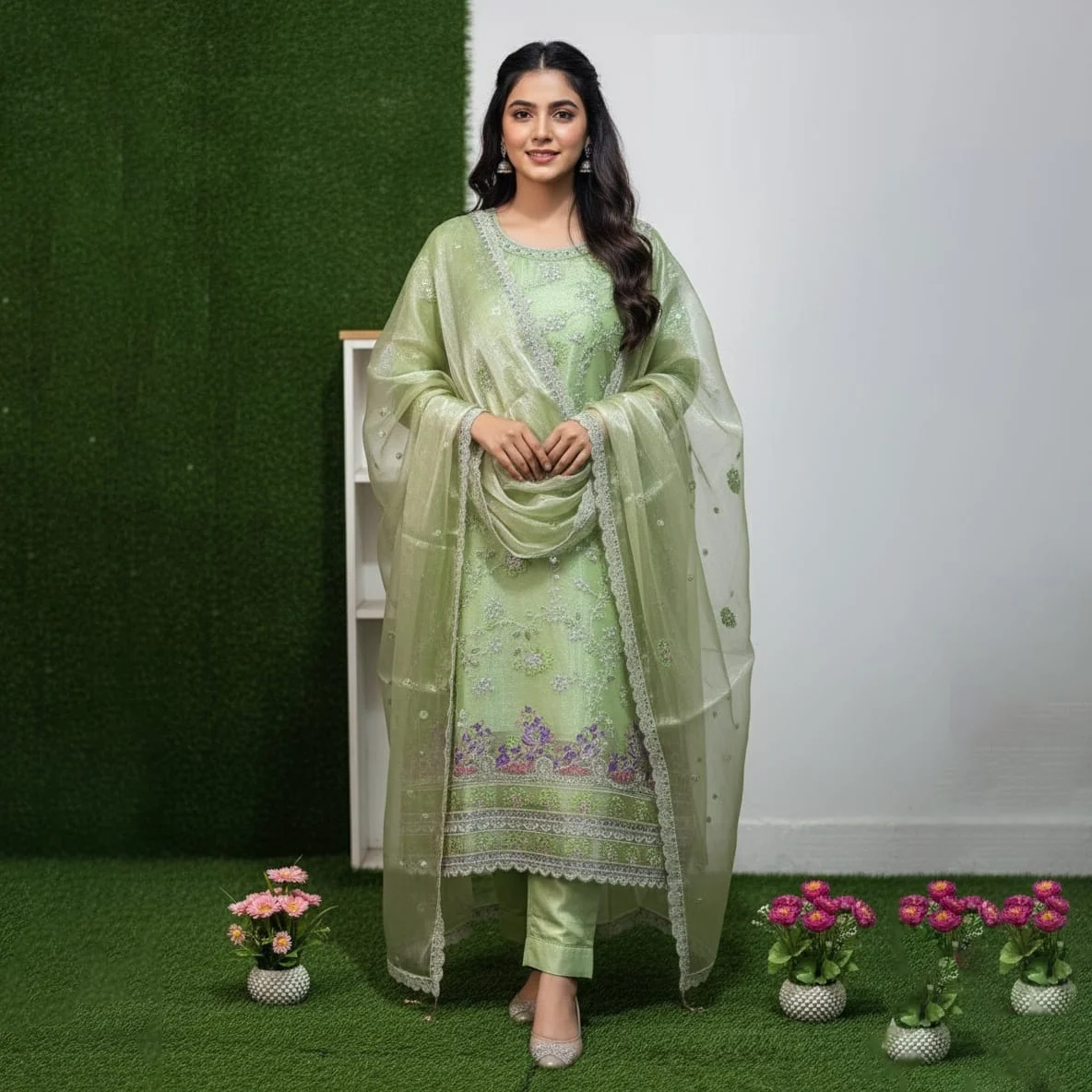 UN3396-2290 Premium Georgette Dress - Un3396 - Image 1